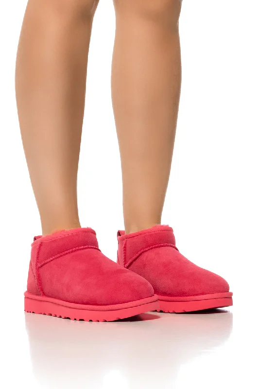 Women's Wedge - Heeled Ankle Boots in Navy Blue for a Comfortable and Trendy OptionUGG ULTRA MINI BOOTIE IN PINK Women's Wedge - Heeled Ankle Boots in Navy Blue for a Comfortable and Trendy OptionUGG ULTRA MINI BOOTIE IN PINK