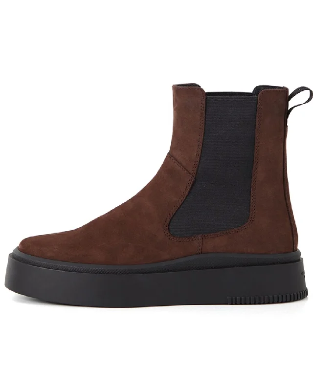 Women's Ankle Booties with Faux Leather and Furry Cuffs in Tan for a Cute and Warm StyleVagabond Shoemakers Stacy Leather Boot Women's Ankle Booties with Faux Leather and Furry Cuffs in Tan for a Cute and Warm StyleVagabond Shoemakers Stacy Leather Boot