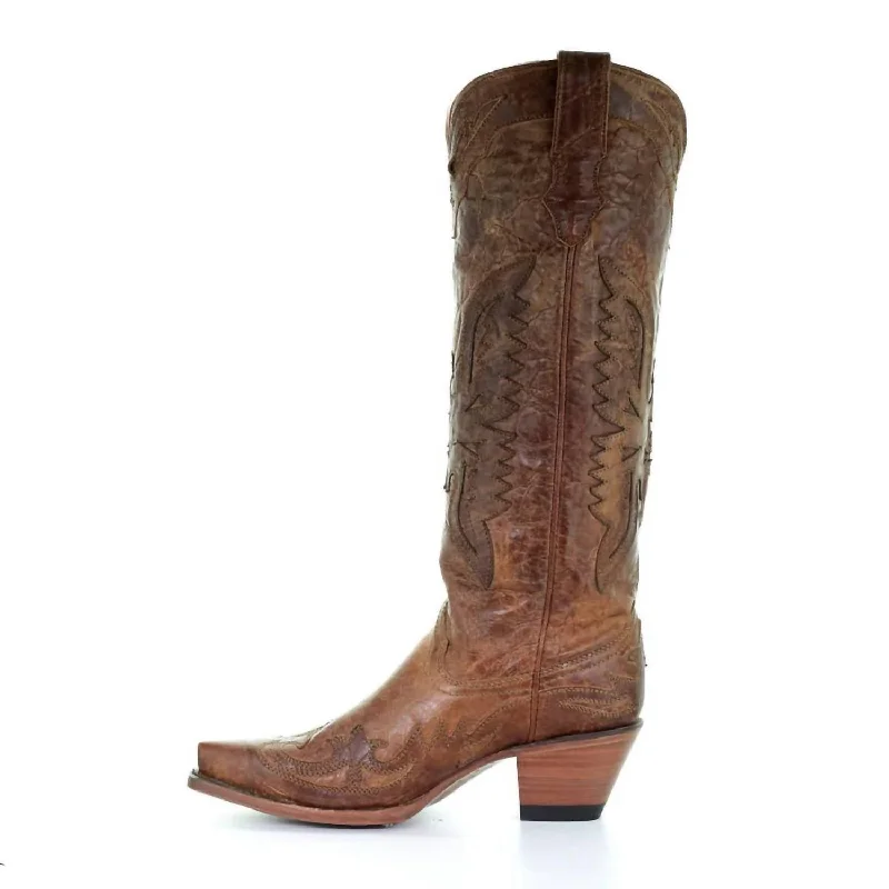 Women's Chunky - Heeled Chelsea Boots in Gray for a Casual and Trendy Everyday LookVintage Tall Boots In Brown Eagle Women's Chunky - Heeled Chelsea Boots in Gray for a Casual and Trendy Everyday LookVintage Tall Boots In Brown Eagle