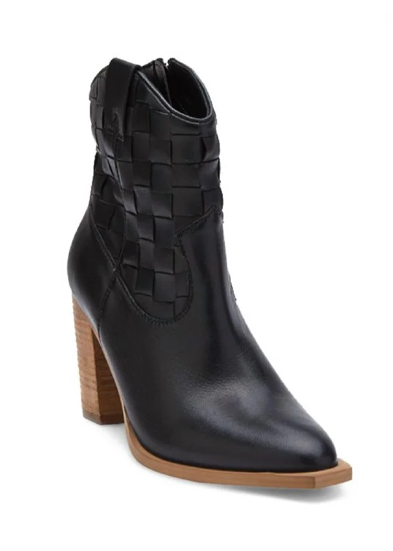 Plus Size Women's Embroidered Knee - High Boots in Burgundy for a Luxurious LookWomen Dawn Basket Weave Ankle Boot In Black Plus Size Women's Embroidered Knee - High Boots in Burgundy for a Luxurious LookWomen Dawn Basket Weave Ankle Boot In Black