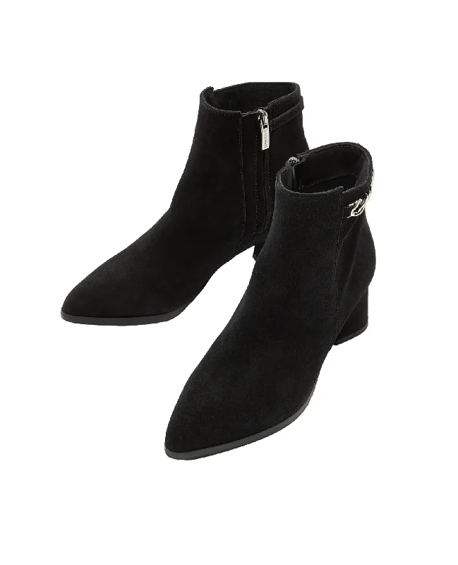 Plus Size Women's Faux Fur - Lined Ankle Boots in Chestnut for Cozy Winter WearWomen's Andrea Bootie In Black Suede Plus Size Women's Faux Fur - Lined Ankle Boots in Chestnut for Cozy Winter WearWomen's Andrea Bootie In Black Suede