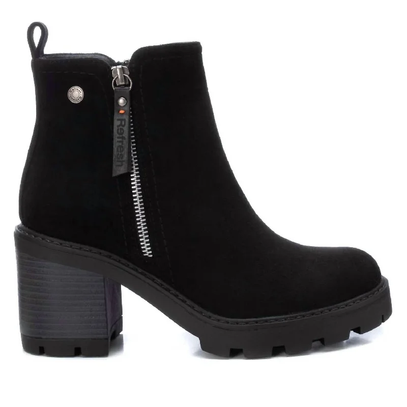 Plus Size Women's Faux Fur - Lined Ankle Boots in Chestnut for Cozy Winter WearWomen's Ankle Booties In Black Plus Size Women's Faux Fur - Lined Ankle Boots in Chestnut for Cozy Winter WearWomen's Ankle Booties In Black