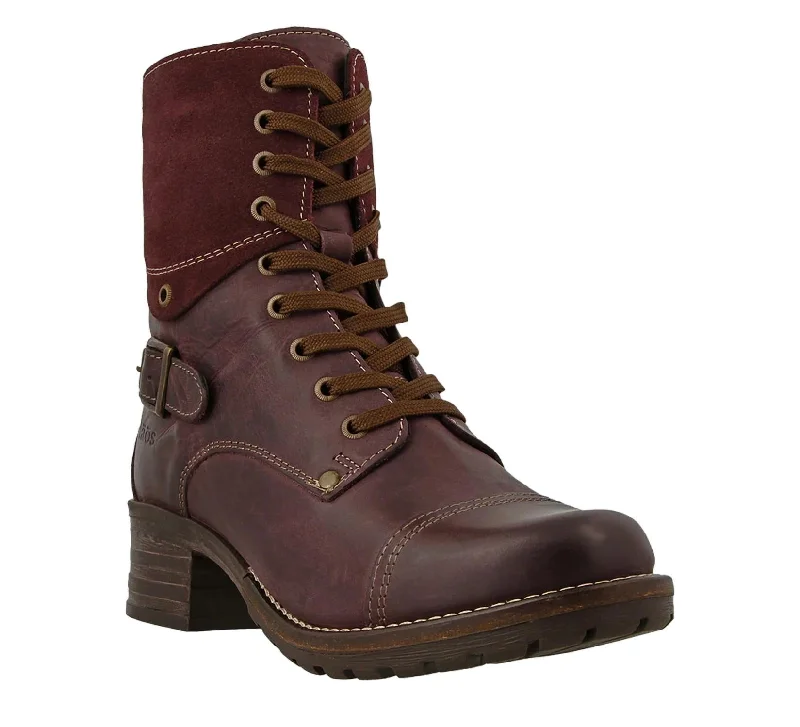 Plus Size Women's Embroidered Knee - High Boots in Burgundy for a Luxurious LookWomen's Crave Mid Calf Boots In Bordeaux Plus Size Women's Embroidered Knee - High Boots in Burgundy for a Luxurious LookWomen's Crave Mid Calf Boots In Bordeaux
