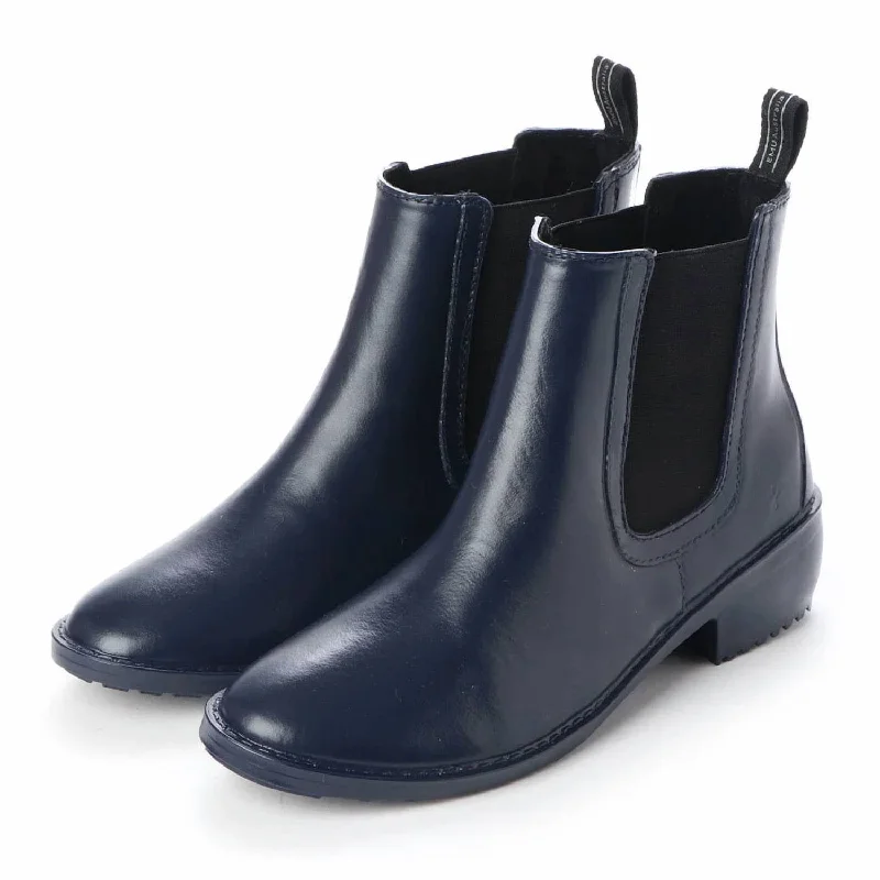 Women's Chunky - Heeled Chelsea Boots in Gray for a Casual and Trendy Everyday LookWomen's Ellin Rainboot In Midnight Women's Chunky - Heeled Chelsea Boots in Gray for a Casual and Trendy Everyday LookWomen's Ellin Rainboot In Midnight