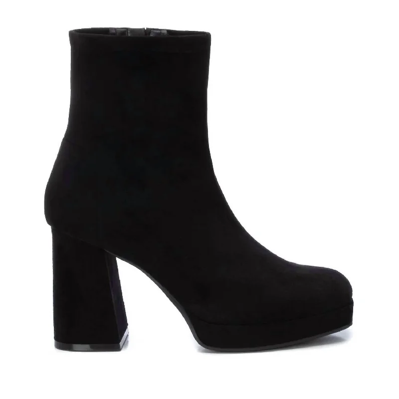 Women's Lace - Trimmed Knee - High Boots in Ivory for a Feminine and Elegant EnsembleWomen's Heeled Booties In Black Women's Lace - Trimmed Knee - High Boots in Ivory for a Feminine and Elegant EnsembleWomen's Heeled Booties In Black