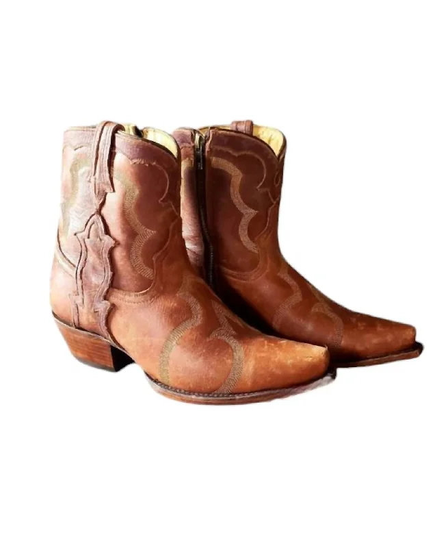 Women's Ankle Booties with Faux Leather and Furry Cuffs in Tan for a Cute and Warm StyleWomen's Lorrie Boots In Brown Women's Ankle Booties with Faux Leather and Furry Cuffs in Tan for a Cute and Warm StyleWomen's Lorrie Boots In Brown