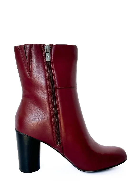Women's Over - the - Knee Suede Boots in Taupe for a Stylish and Sophisticated OutfitWomen's Millian Bootie In Wine Women's Over - the - Knee Suede Boots in Taupe for a Stylish and Sophisticated OutfitWomen's Millian Bootie In Wine