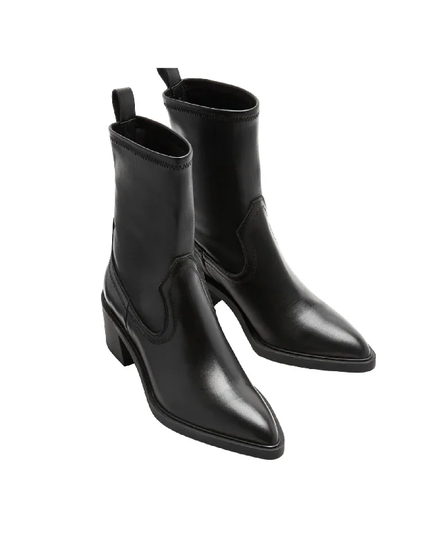 Women's Lace - Trimmed Knee - High Boots in Ivory for a Feminine and Elegant EnsembleWomen's Parks Leather Bootie In Black Women's Lace - Trimmed Knee - High Boots in Ivory for a Feminine and Elegant EnsembleWomen's Parks Leather Bootie In Black