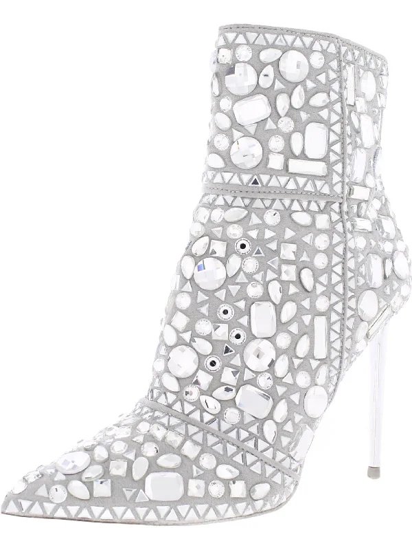Women's Wedge - Heeled Ankle Boots in Navy Blue for a Comfortable and Trendy OptionWomens Rhinestone Stiletto Booties Women's Wedge - Heeled Ankle Boots in Navy Blue for a Comfortable and Trendy OptionWomens Rhinestone Stiletto Booties