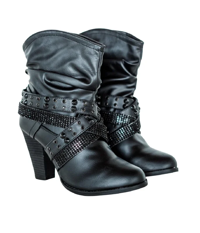 Women's Combat Boots with Studded Details in Olive Green for an Edgy Punk LookWomen's Short Change Booties In Black Women's Combat Boots with Studded Details in Olive Green for an Edgy Punk LookWomen's Short Change Booties In Black