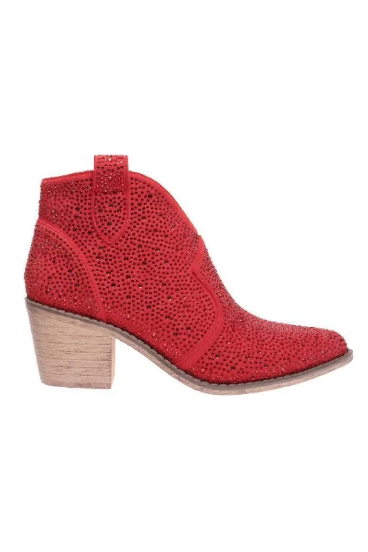 Women's Lace - Trimmed Knee - High Boots in Ivory for a Feminine and Elegant EnsembleWomen's Wilder Bootie In Red Women's Lace - Trimmed Knee - High Boots in Ivory for a Feminine and Elegant EnsembleWomen's Wilder Bootie In Red