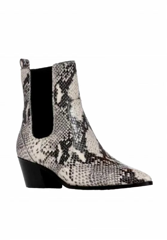Women's Fur - Trimmed Snow Boots in White for a Stylish and Practical Winter ChoiceWomen's Willa Snake Ankle Boot In Roccia Women's Fur - Trimmed Snow Boots in White for a Stylish and Practical Winter ChoiceWomen's Willa Snake Ankle Boot In Roccia